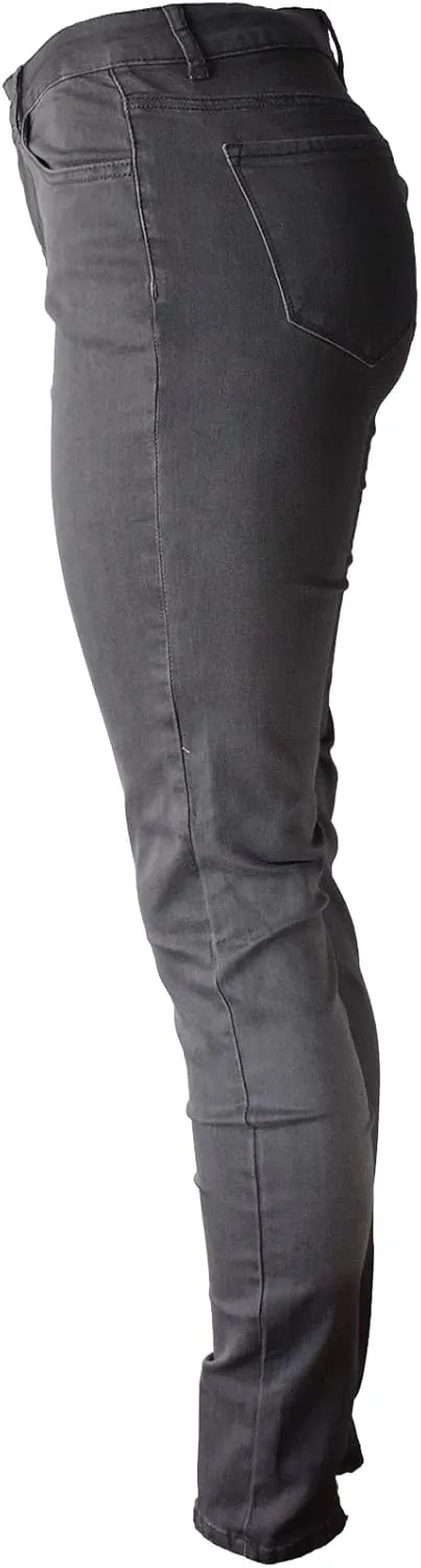 Aodrusa Womens Skinny Jeans High Waisted Stretch Slim Denim Butt Lift Pencil Pants Black