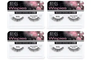 Ardell False Eyelashes Demi Wispies - Black, Natural Look Lashes, Lightweight, Full Volume, Eyelash Extensions for Everyday Wear, 4 Pairs