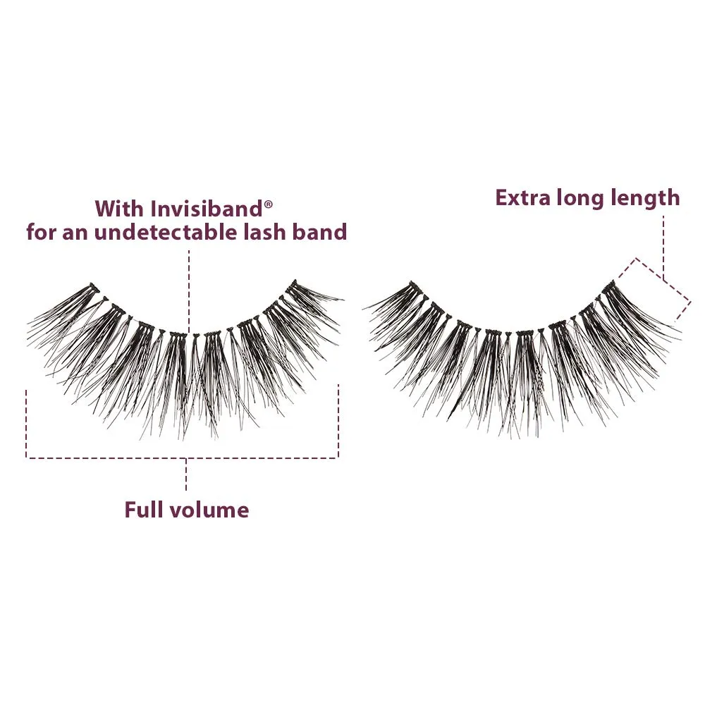 Ardell False Eyelashes Double Up 113 - Reusable Dramatic Volume Lashes, Eye Makeup Beauty Enhancement, 4 Pack