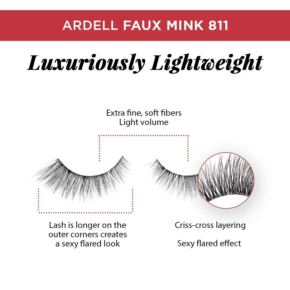 Ardell Faux Mink 811 Multipack Lightweight Lashes with Invisiband