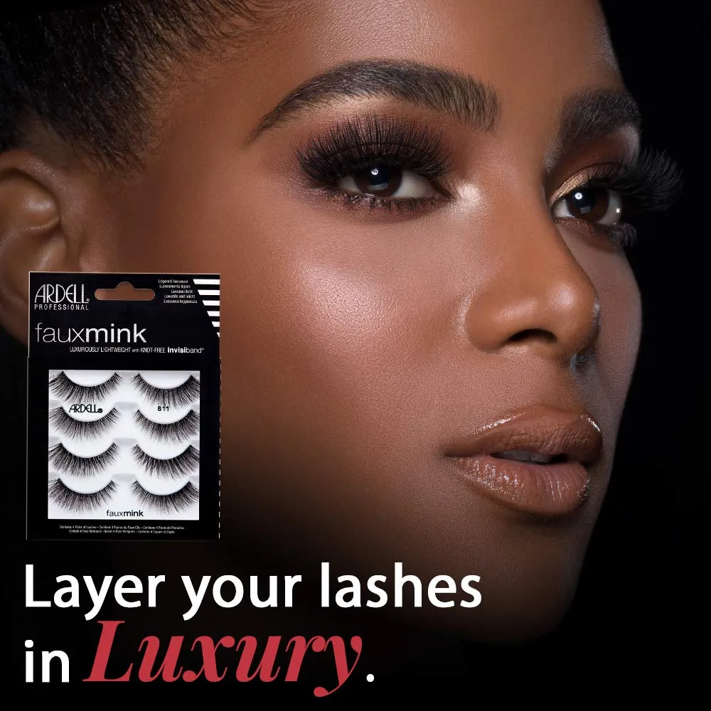 Ardell Faux Mink 811 Multipack Lightweight Lashes with Invisiband