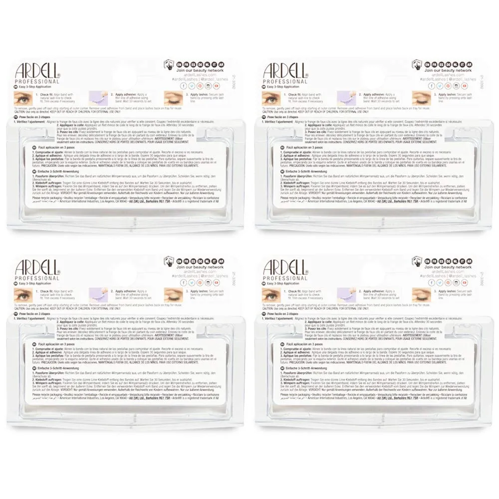 Ardell Mega Volume Lash 250 Multi-Layered False Lashes with Curl Technology, 4 pairs