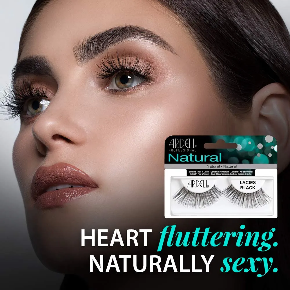Ardell Natural Lashes False Eyelashes Lacies Black (4 pack)