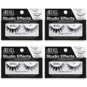 Ardell Studio Effects False Eyelashes, 230 - Reusable, Dramatic Volume Lashes for Glamorous Eye Makeup, 4-Pack