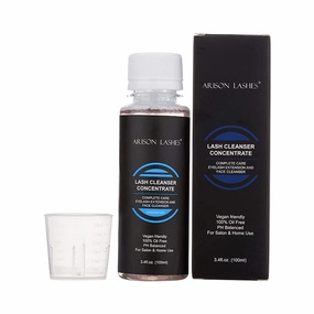ARISON LASHES Lash Shampoo Concentrate for Lash Extensions Eyelash Cleanser Concentrate Oil-Free Eyelash Extension Shampoo with Salon Home Care(100ML Unscented)