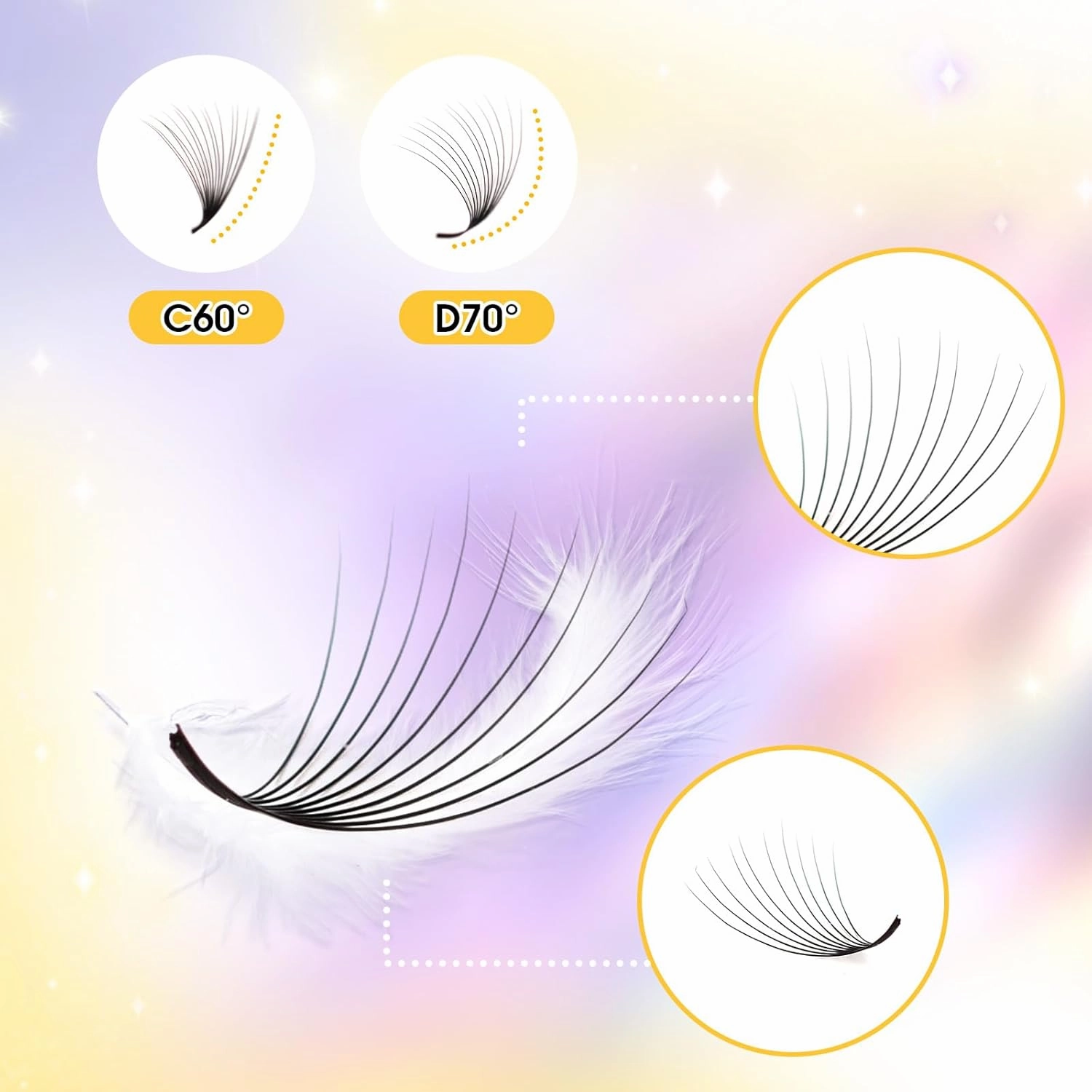 Arison Lashes Premade Lashes Fans False Eyelash Russian Extension Volume Fluff Natural Cat Eye Lash Tray(800PCS-10D-D-8-15mix)