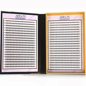 Arison Lashes Premade Lashes Fans False Eyelash Russian Extension Volume Fluff Natural Cat Eye Lash Tray(800PCS-10D-D-8-15mix)