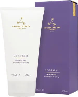 Aromatherapy Associates De-Stress Muscle Gel, Massage Gel for Pain and Stress Relief, Blended with Ginger, Black Pepper and Rosemary Essential Oils (5.07 oz) - Muscle Relaxer