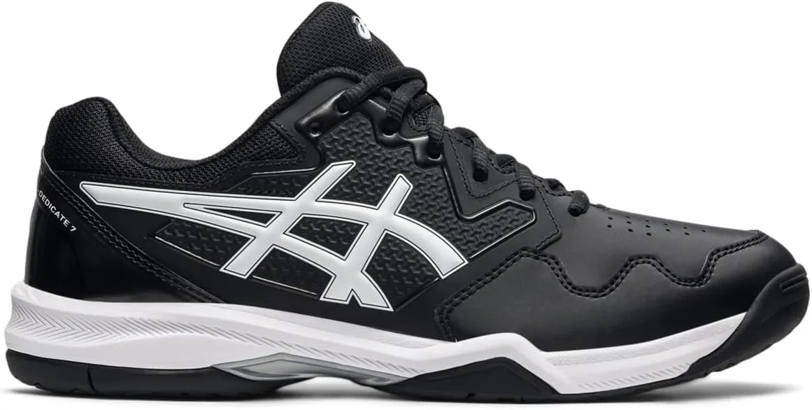 Asics Men's Gel-Dedicate 7 Tennis Shoes, 7.5, Black/White