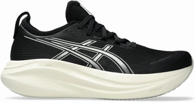 Asics Men's Gel-Nimbus 27 Running Shoe, 14, Black/Lake Grey