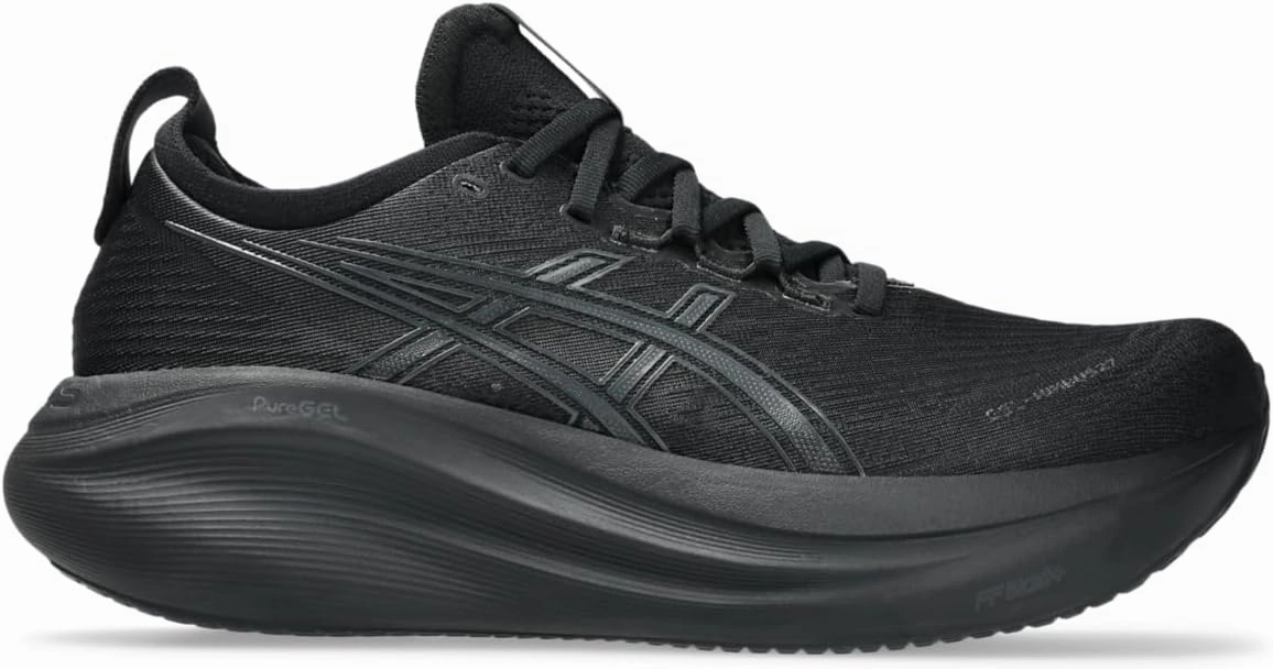 ASICS Men's Gel-Nimbus 27 Running Shoes, 10.5, Black/Graphite Grey