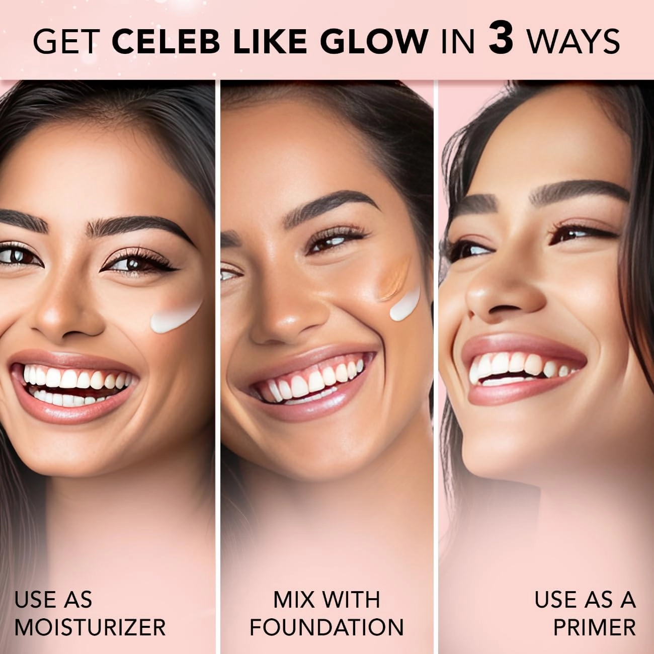 AYU FACECANADA Strobe Cream - Silver, 1.01FlOz, Primer Highlighter Moisturizer, She Butter&Hyaluronic Acid, Intense Hydration, Flawless Radiant Dewy Skin, Illuminating & Glowing Makeup