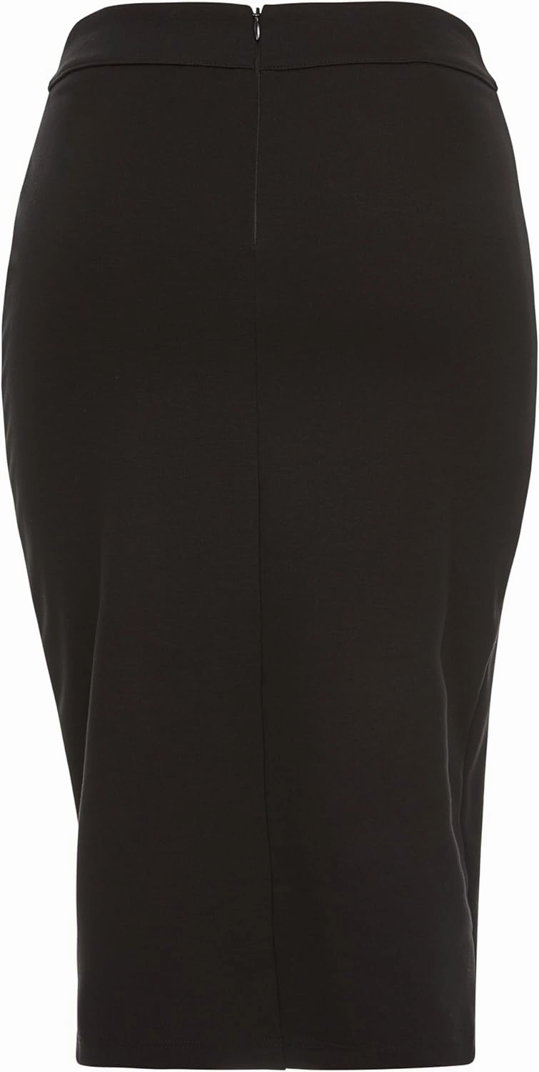 Baby'O Made in The USA Women's Pencil Skirt | Knee Length Pencil Skirt | Tailored Fit Bodycon Stretch Modest Pencil Skirts