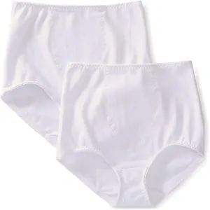 Bali Women's Shapewear Brief, Light Control Smoothing Shapewear Underwear, Tummy Control 2-Pack (Colors May Vary)