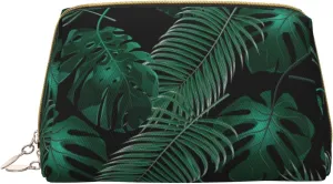 Banana Leaf Green Toiletry Pouch, Travel-Friendly Makeup Organizer For Makeup Brushes, Lipsticks