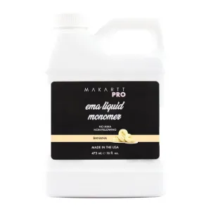 Banana Scented Monomer for Acrylic Nail Sets and Acrylic Nail Kit, 16oz - Medium to Fast Setting, MMA Free, Made in USA, Professional Quality Acrylic Liquid