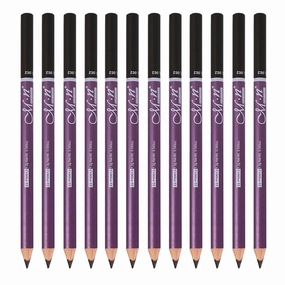 barenx 12 Pieces Beauty Eyebrow Pencil with Brow Brush, Waterproof Eye Brow Tattoo Makeup Cosmetic Tool - Dark Brown