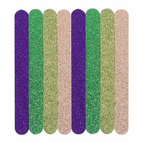 Beaupretty 20pcs Glitter Nail File Emery Board Manicure Care Pedicure Tools for Women Girls