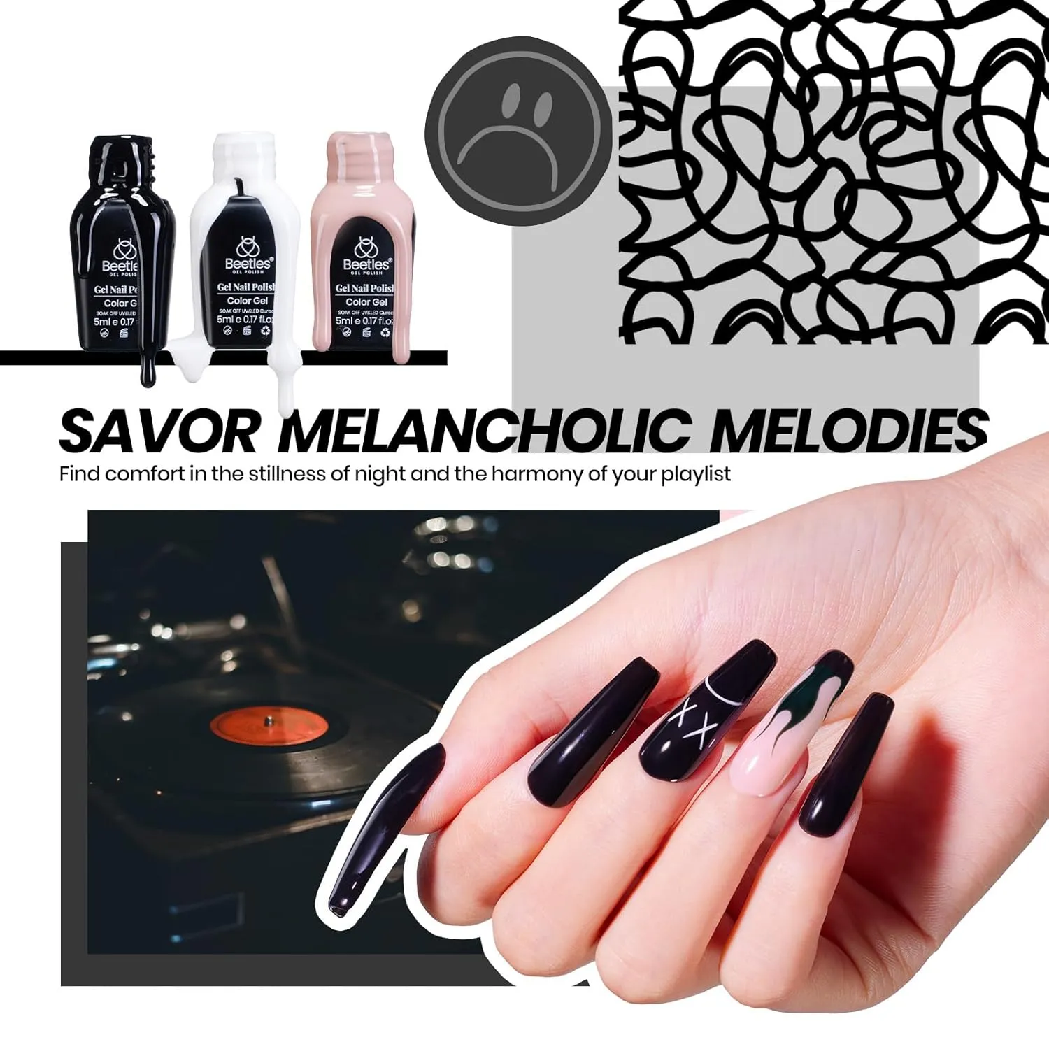 Beetles Gel Nail Polish Kit with U V Light 69 Pcs Emotional Spectrum 35 Colors Gel Polish Nail Kit with Base and Matte&Glossy Top Coat Soak Off All Season Gel Nail Kit Manicure Tools Gifts for Women