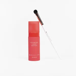 Bella Lash Lash Detox Gentle Foaming Cleanser Bundle | Water-Based Cleanser for Eyelash Extensions and Natural Lashes | Enriched with Chamomile and Saponaria Extracts - 50 ML Brush