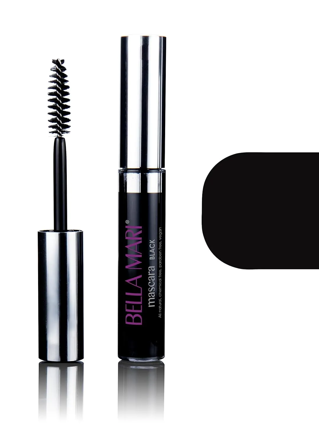 Bella Mari Natural Mascara, Black; 0.4oz