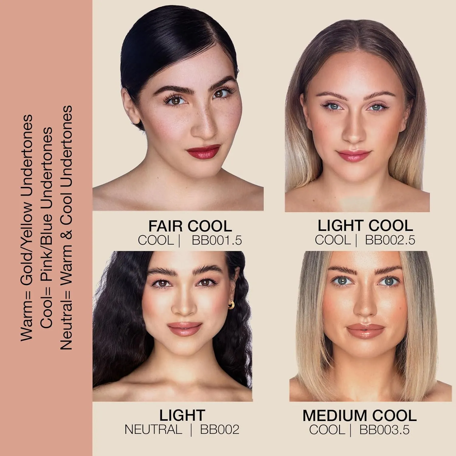 bellapierre BB Cream with SPF 20 - Tinted Sunscreen, Concealer, Matte Foundation, & Moisturizing Face Cream | Lightweight Formula   Pump Top Applicator | Non-Toxic & Paraben Free | 1.7 Oz - Light Cool