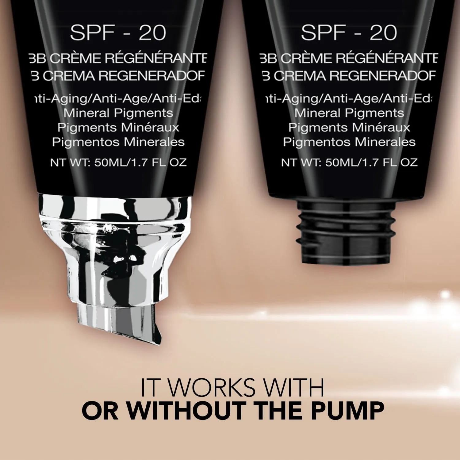 bellapierre BB Cream with SPF 20 - Tinted Sunscreen, Concealer, Matte Foundation, & Moisturizing Face Cream | Lightweight Formula   Pump Top Applicator | Non-Toxic & Paraben Free | 1.7 Oz - Light Cool