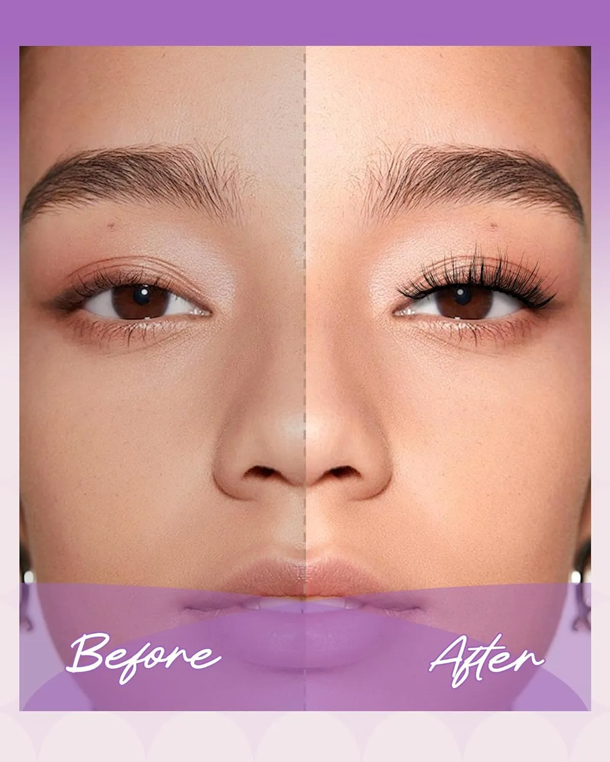 BEYELIAN Magnetic Eyelashes, Soft Natural Look Magnetic Lashes Kit, Magnets False Eyelashes with Applicator Reusable No Glue Needed Eyelashes Easy to Wear and Remove (1 Pair,SME013)