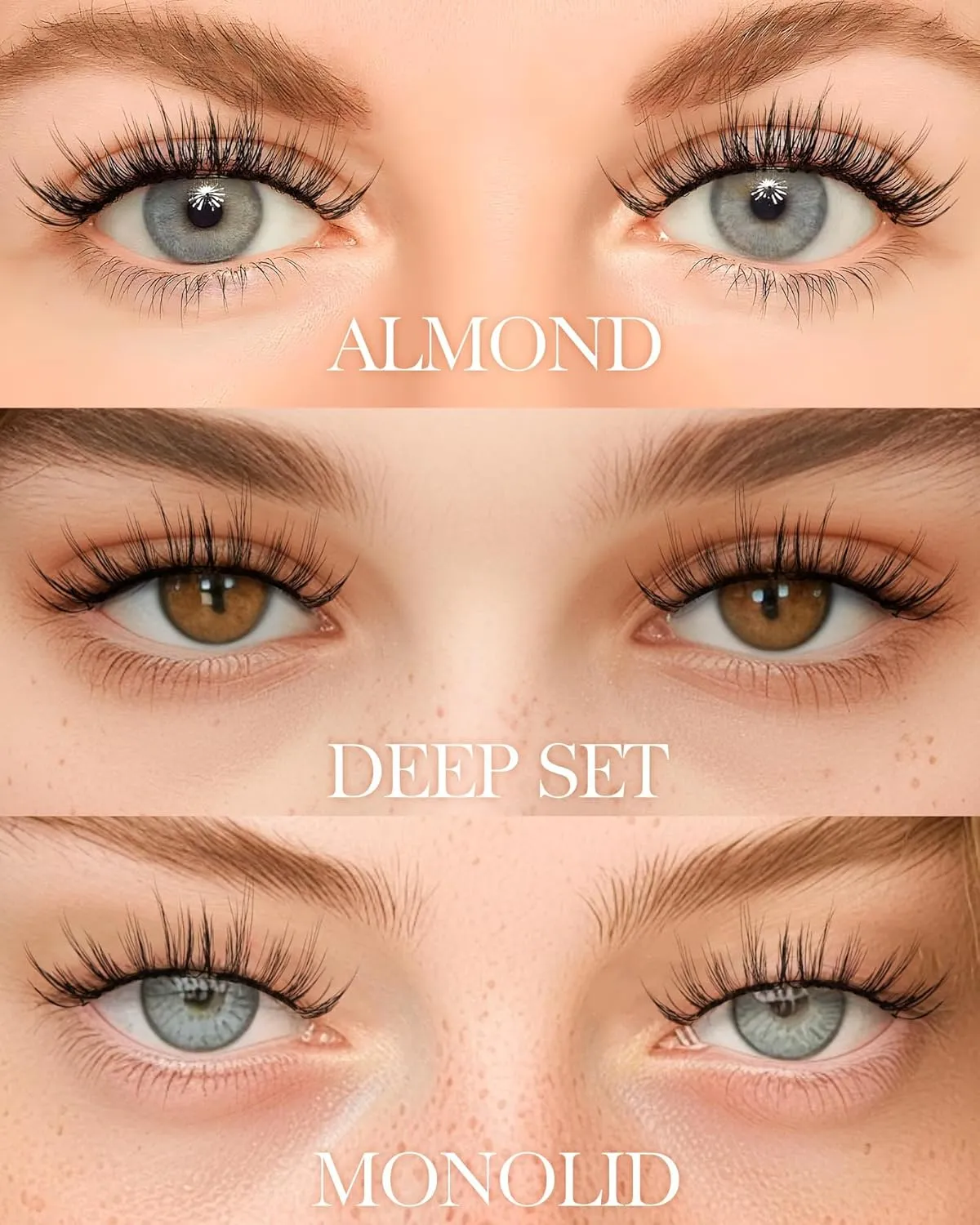 BEYELIAN Soft Magnetic Eyelashes with Applicator, Reusable Magnetic Lashes No Glue Needed, Eyelashes Natural Look, Easy to Wear and Remove (L22)