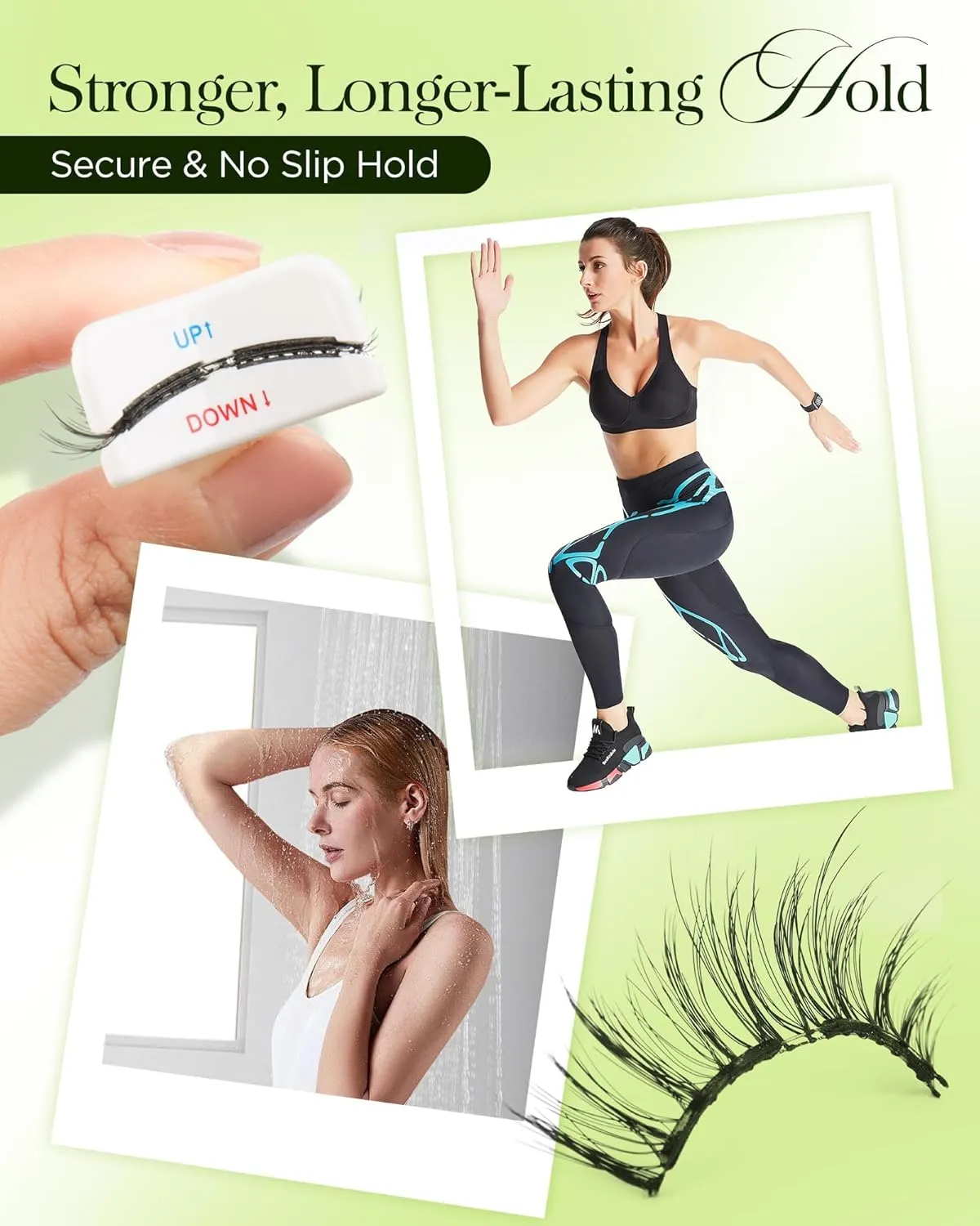 BEYELIAN Soft Magnetic Eyelashes with Applicator, Reusable Magnetic Lashes No Glue Needed, Eyelashes Natural Look, Easy to Wear and Remove (L22)