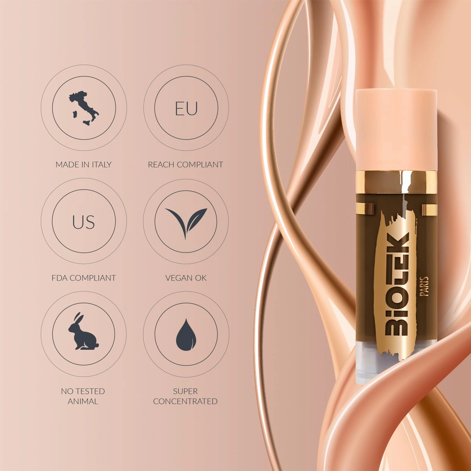 Biotek Eyes Pigment for Permanent Makeup - Intense Black Color for Eyes and Eyeliner - Made in Italy - Royal Black 0,61 fl.oz.