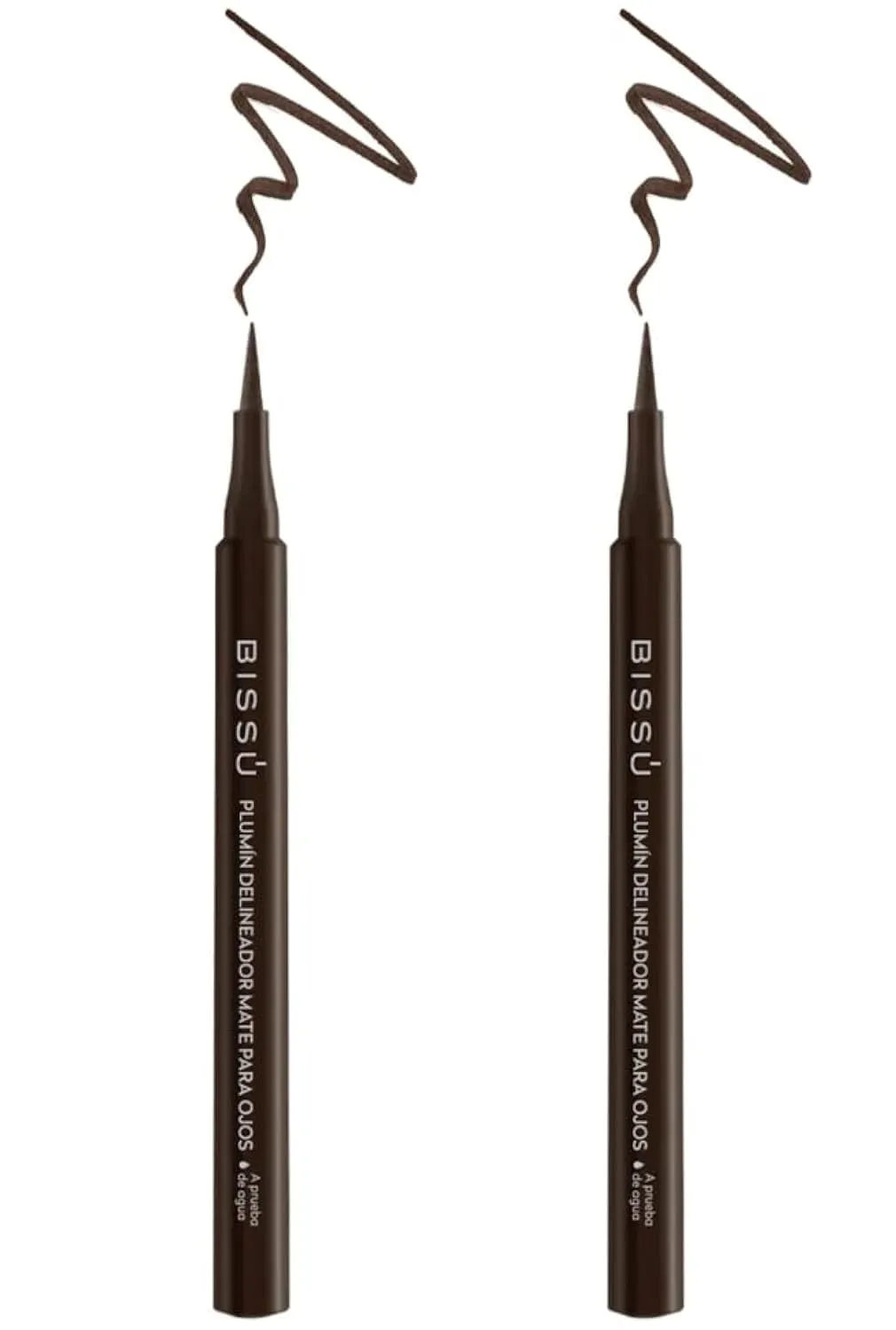 Bissú Waterproof Liquid Matte Eyeliner - 1ml each (2Pack Brown)
