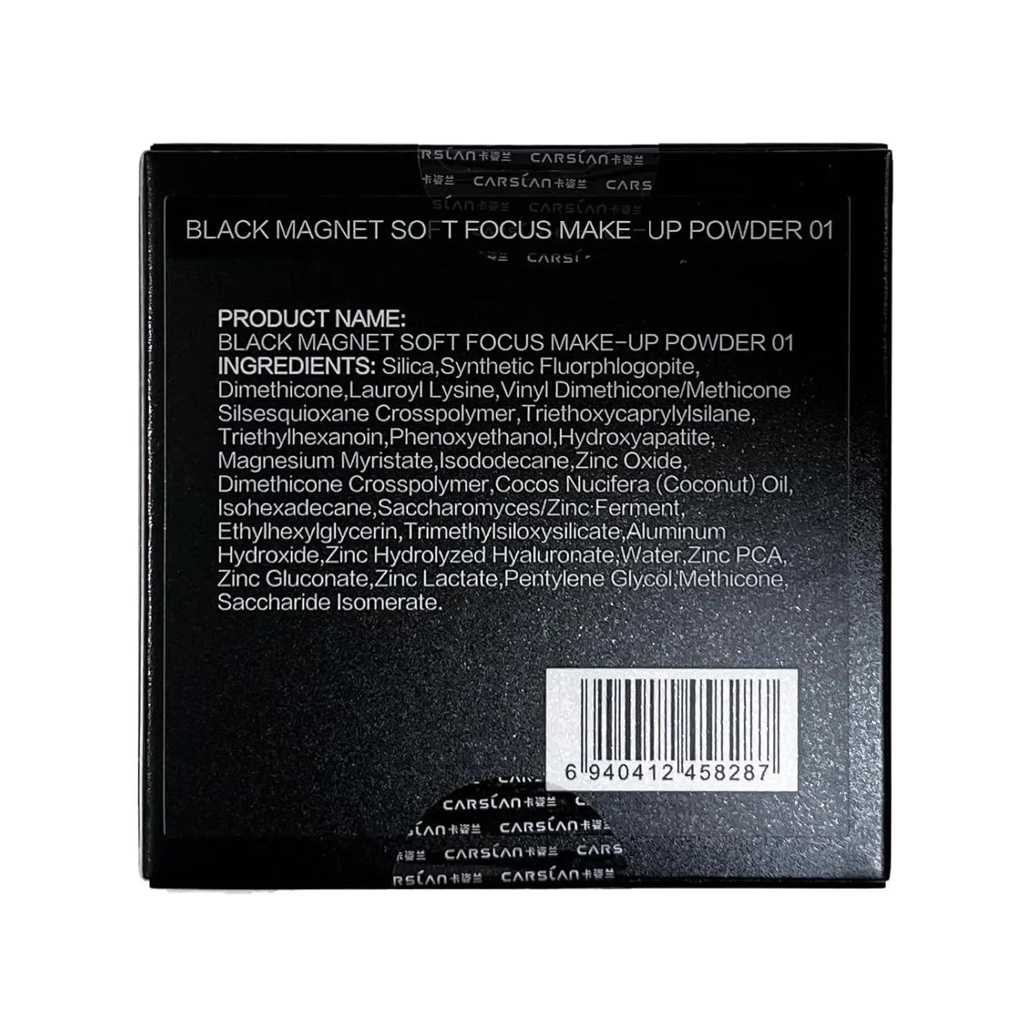 Black Magnet Soft Focus Make Up Powder, Waterproof Loose Setting Powder, 24H Longlasting, Oil Control, Talc-Free Face Powder, 01 Translucent For Dry&Com Skin, 0.28Oz