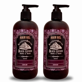 Black Canyon Amber Clove Nutmeg Scented Protein Hair Gel, 12 Oz (2 Pack)