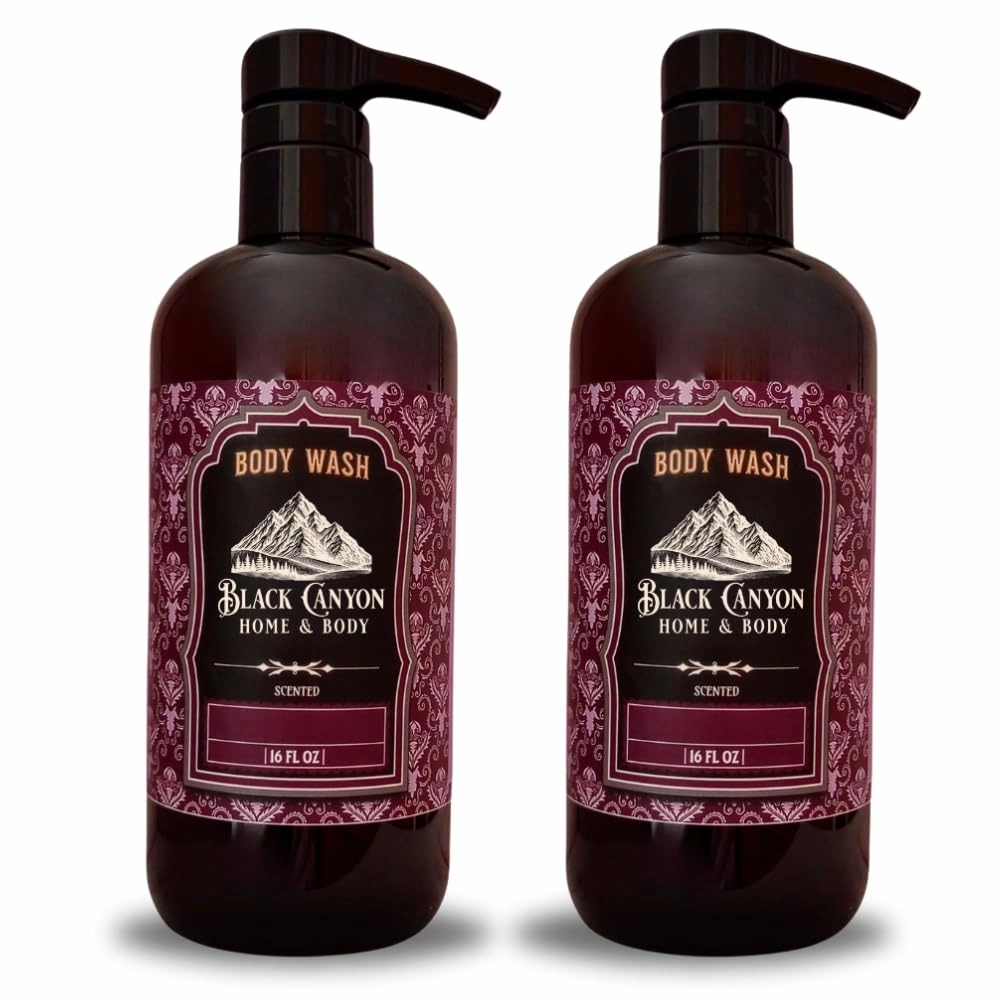 Black Canyon Buttered Rum Scented Body Wash, 16 Oz (2 Pack)