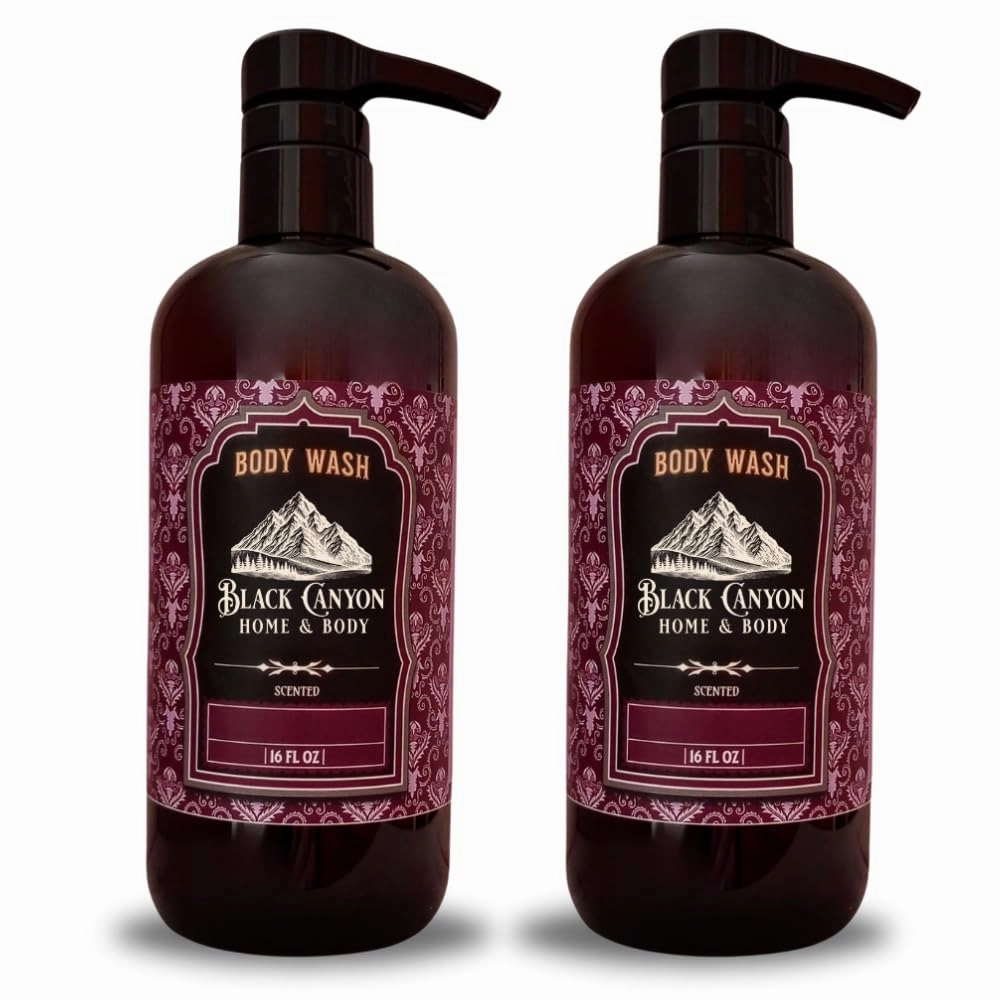 Black Canyon Creamy Vanilla Hazelnut Scented Body Wash, 16 Oz (2 Pack)