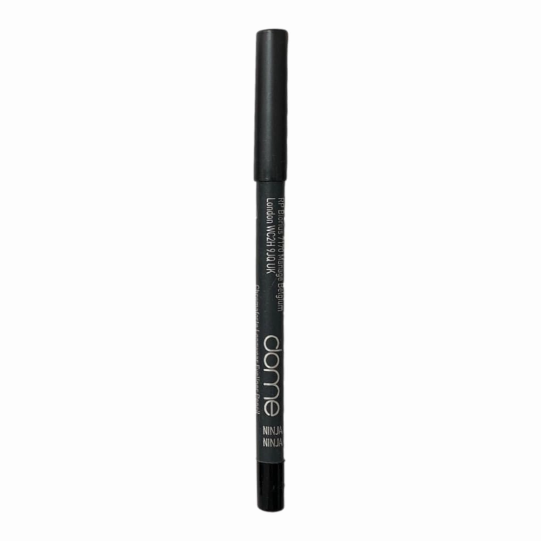 Black Gel Eye Liner Pencil - Black Eyeliner Gel for Precise Application, Long-Lasting, Smudge-Proof, Clean Beauty, Smooth Formula, Vegan, Ninja Black Eyeliner Pencil 0.05oz