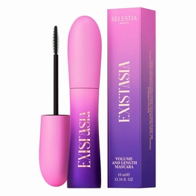 Black Mascara Existasia – Volumizing, Lengthening, Clump & Flake Free – Lightweight Formula, Easy to Remove – 0.34 fl.oz. - Made in Italy