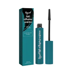 Blackthrives Mascara Liquid Lash Extensions Cosmetics, for Natural Lengthening and Thickening Effect, Natural No Clumping, Waterproof & Smudge-Proof Mascara (Black)