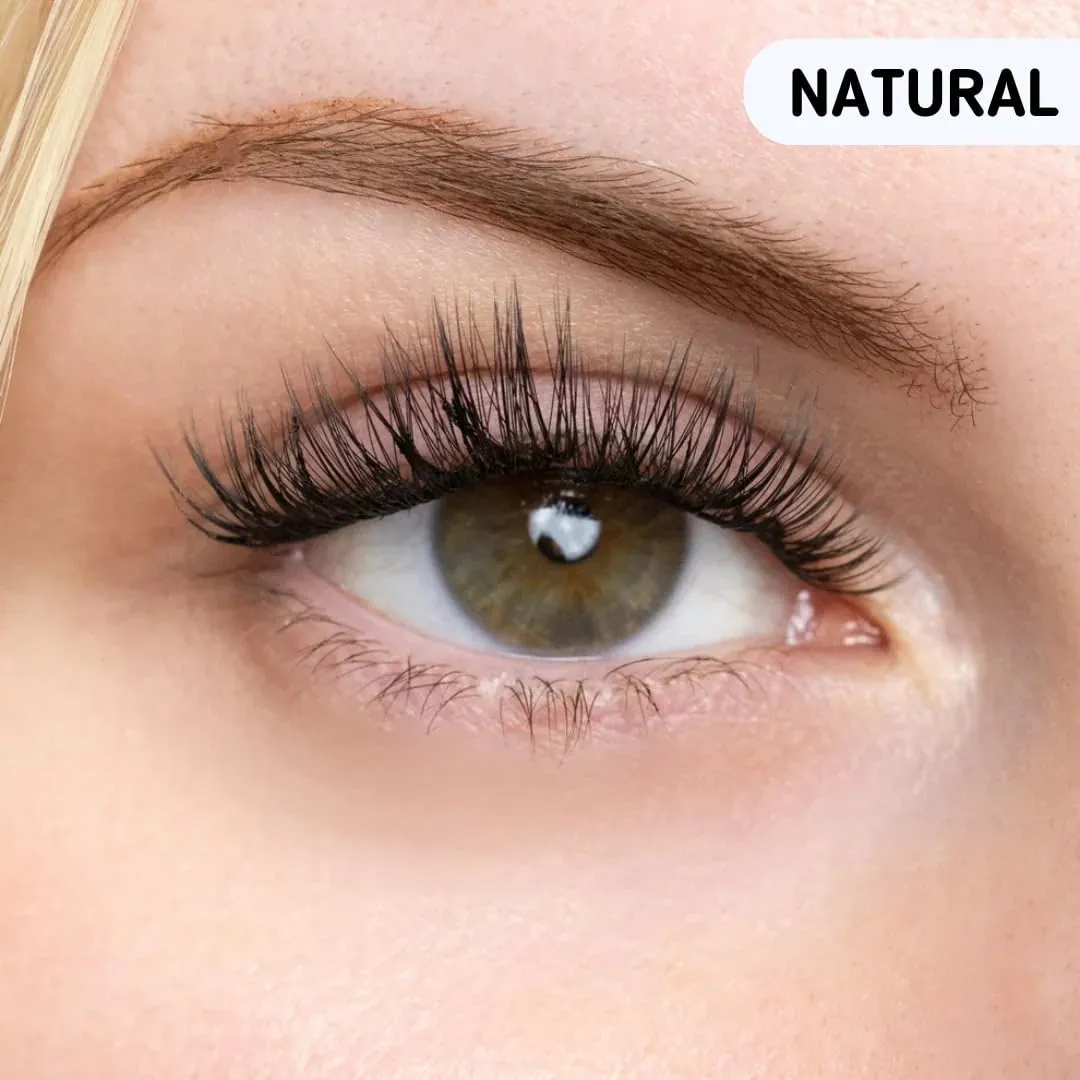 Blisora Magnetic Lashes, Blisdora Original Sandwich Lashes, Reusable Magnetic Lashes Natural Look (Natural)