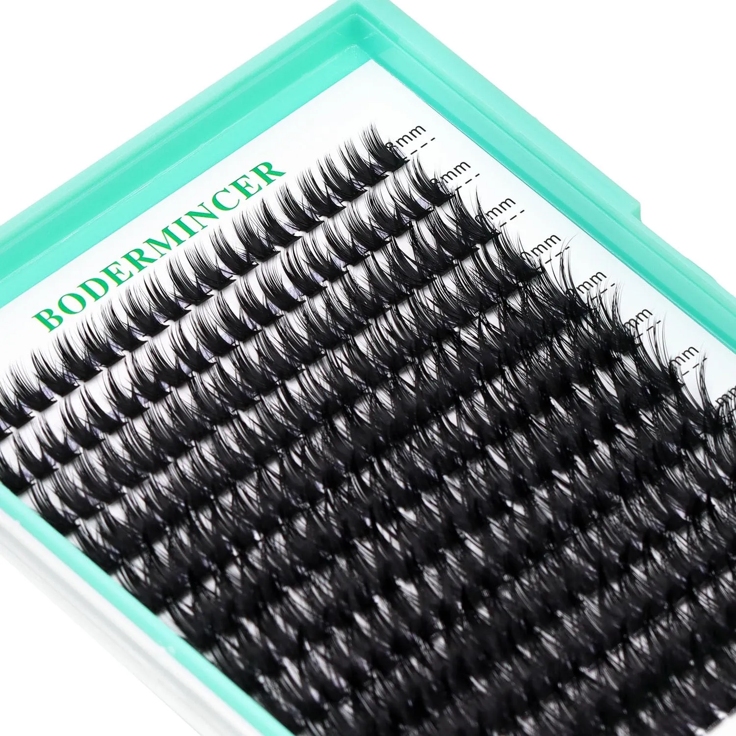 Bodermincer 10D/20D/30D/40D/50D/60D/80D 240 Clusters Lashes C/D Curl 10-12-14-16mm MIX/14-16-18-20mm MIX Fluffy Single Cluster False Lashes Premade Volume Fans (60D 14-16-18-20mm MIX, D Curl)