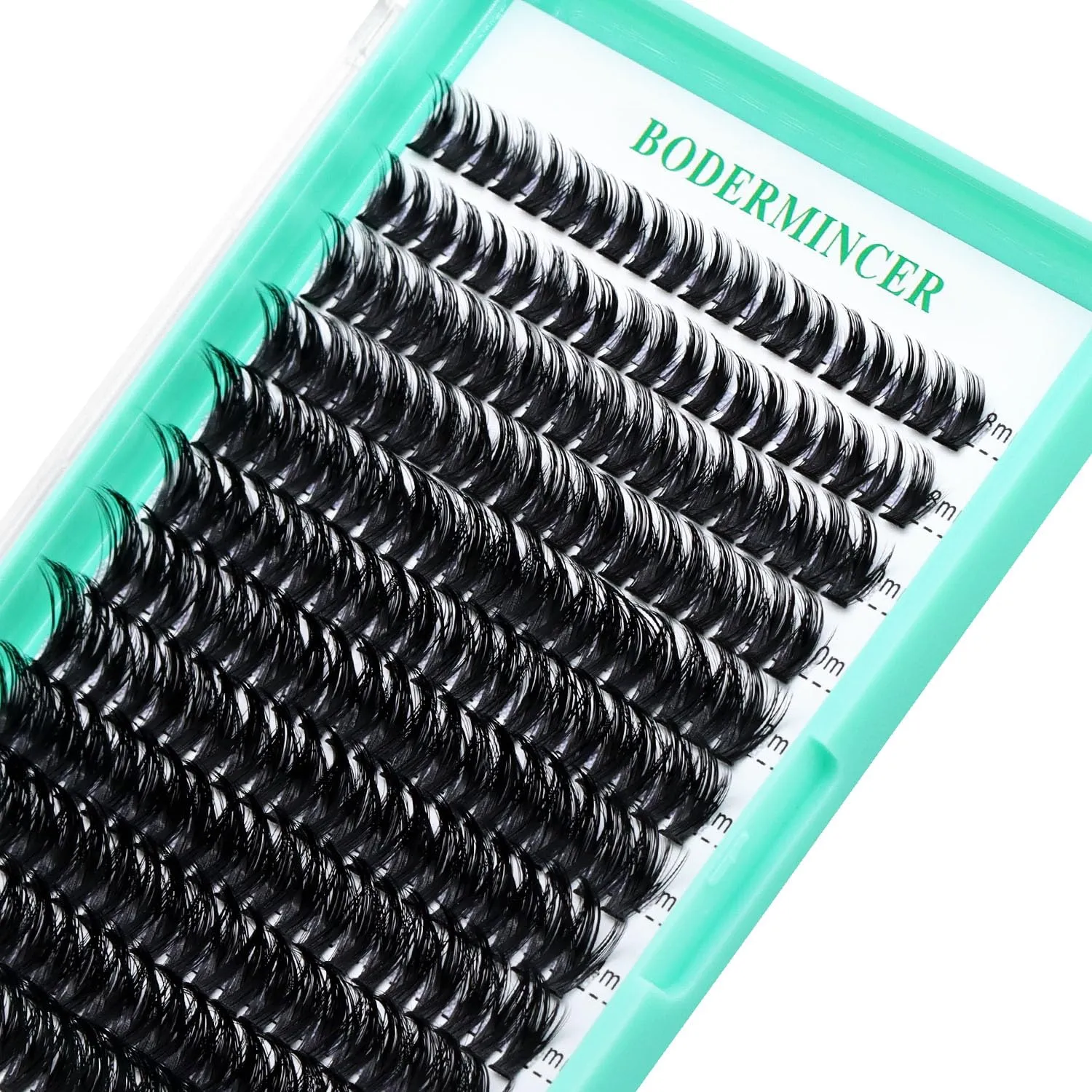 Bodermincer 10D/20D/30D/40D/50D/60D/80D 240 Clusters Lashes C/D Curl 10-12-14-16mm MIX/14-16-18-20mm MIX Fluffy Single Cluster False Lashes Premade Volume Fans (60D 14-16-18-20mm MIX, D Curl)