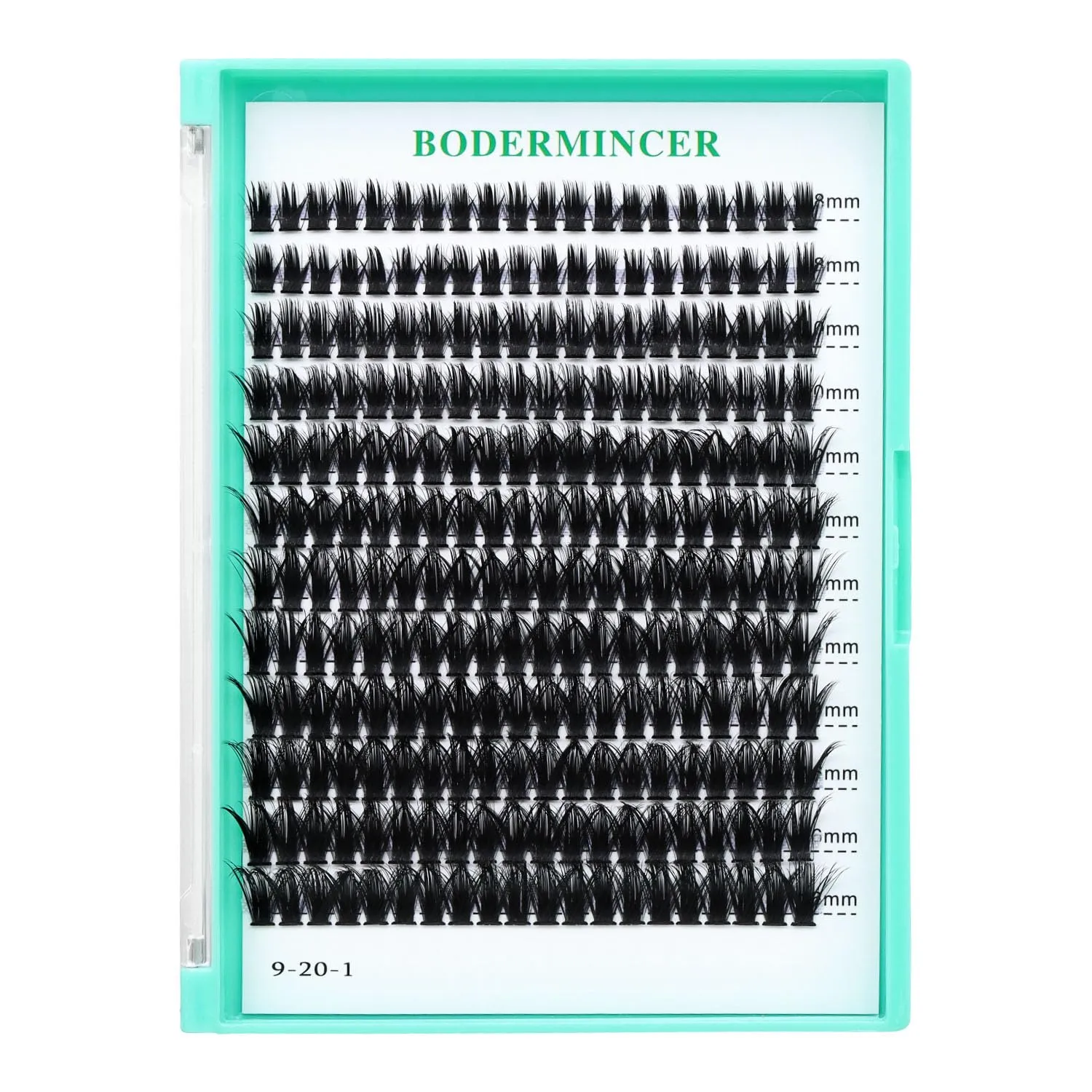 Bodermincer 10D/20D/30D/40D/50D/60D/80D 240 Clusters Lashes C/D Curl 10-12-14-16mm MIX/14-16-18-20mm MIX Fluffy Single Cluster False Lashes Premade Volume Fans (60D 14-16-18-20mm MIX, D Curl)