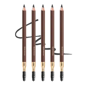 Bodermincer Eyebrow Pencil Longlasting Waterproof Durable Automaric Liner Eyebrow 5 Colors to Choose (5pcs, 4# Grey)
