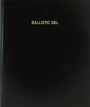 BookFactory Ballistic Gel Log Book/Journal/Logbook - 120 Page, 8.5''x11'', Black Hardbound (XLog-120-7CS-A-L-Black(Ballistic Gel Log Book)) Case