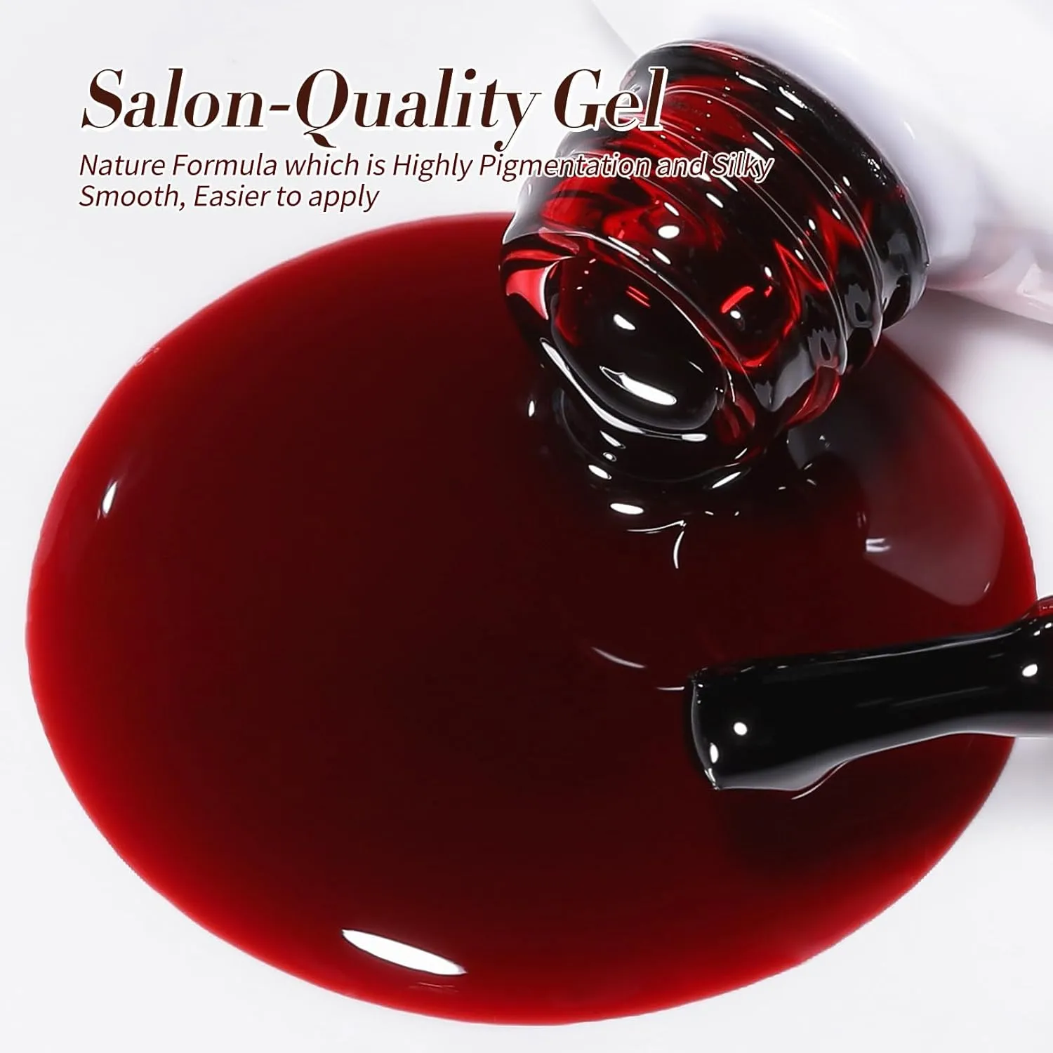 BORN PRETTY Jelly Gel Nail Polish Fall Winter Amber Crystal Brown Orange Red Gel Polish Transparent Nail Art Manicure DIY Home Salon 6PCS