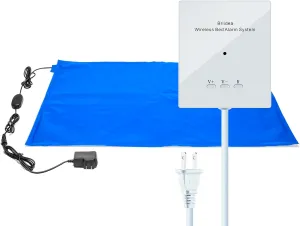 briidea Bed Alarms and Fall Prevention for Elderly with 20'' * 28'' Weight Sensing Bed Pad (Wireless Alarm Included)