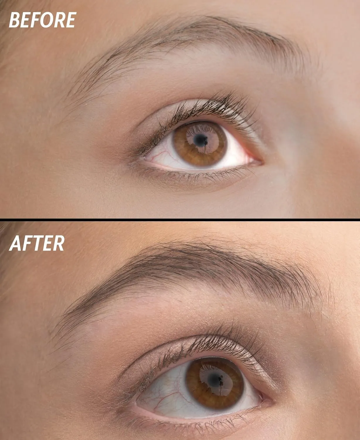 Brow Creation Gel - Tinted Fiber Gel for Thicker, Fluffier Brows - Patented Brush - Vitamin-Enriched Formula - Vegan, Cruelty-Free, Clean - Made in USA - Medium Brown (Dirty Chai) - 6.0ml