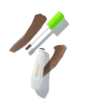 Brow Creation Gel - Tinted Fiber Gel for Thicker, Fluffier Brows - Patented Brush - Vitamin-Enriched Formula - Vegan, Cruelty-Free, Clean - Made in USA - Medium Brown (Dirty Chai) - 6.0ml