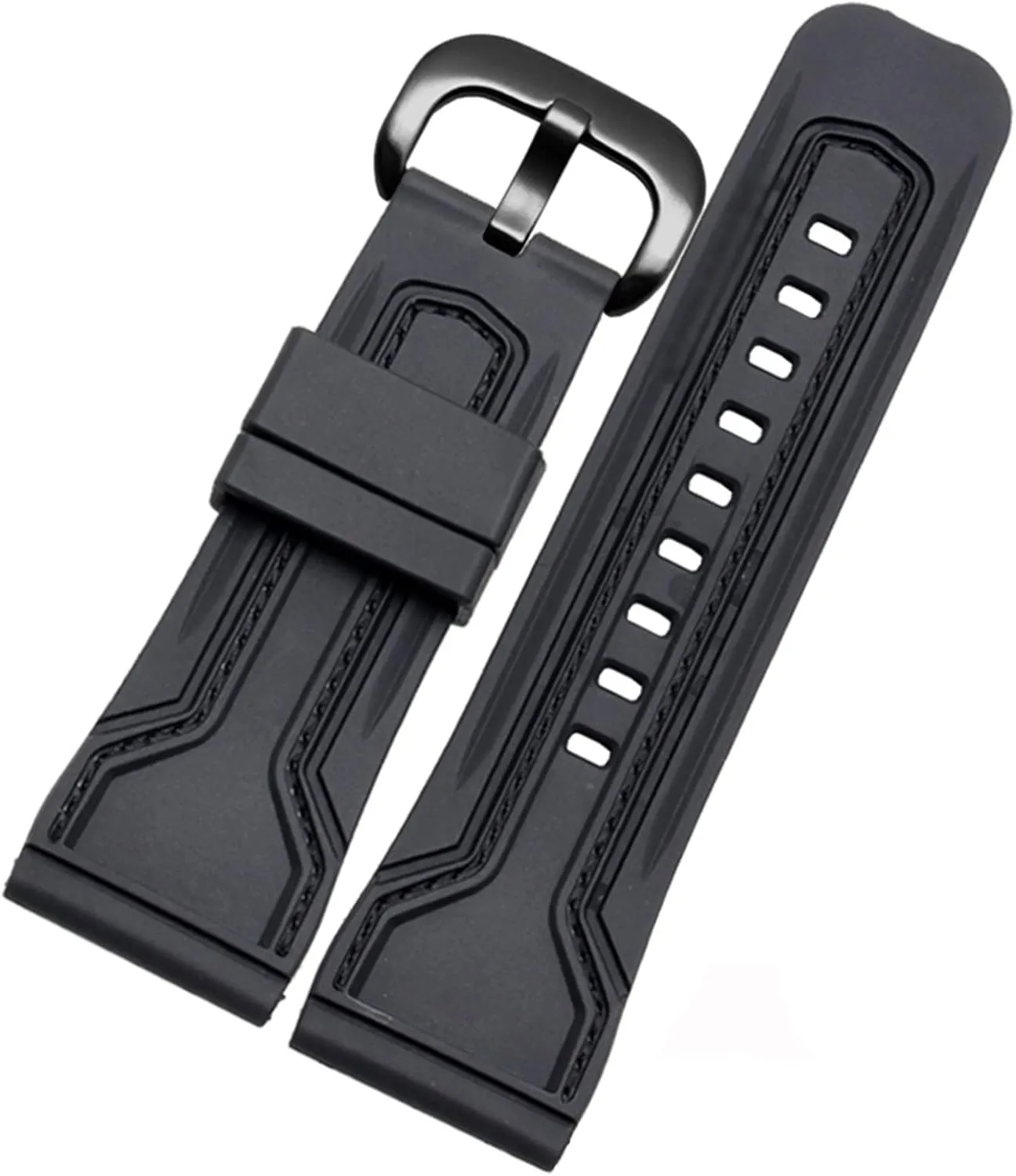 BSZYFQVE- WatchBands For Seven Friday Rubber Watch Strap Egler Waterproof Watch Band Sevenfriday P Series Yp3c/02（Black-black，28mm）